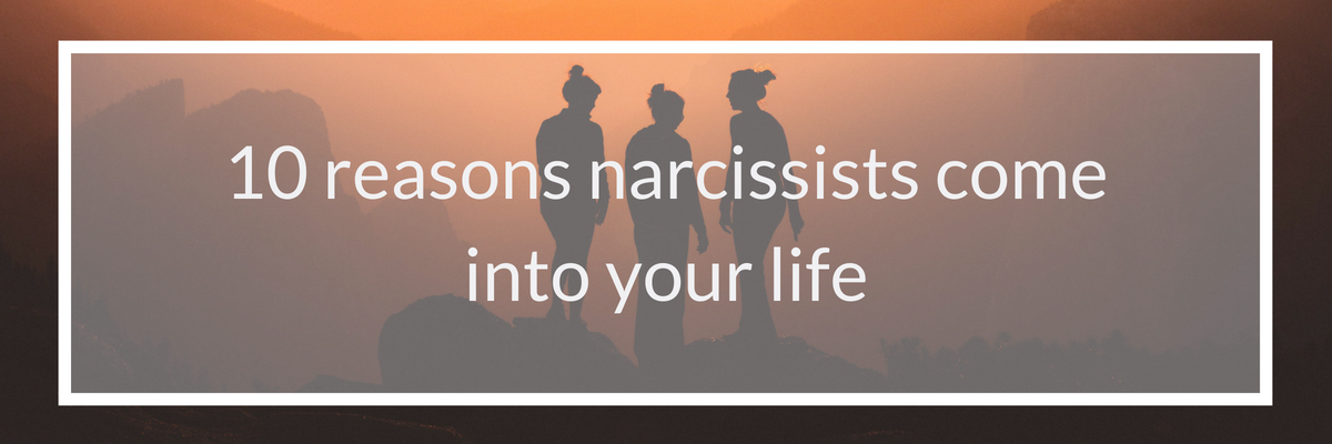 10 reasons narcissists come into your life